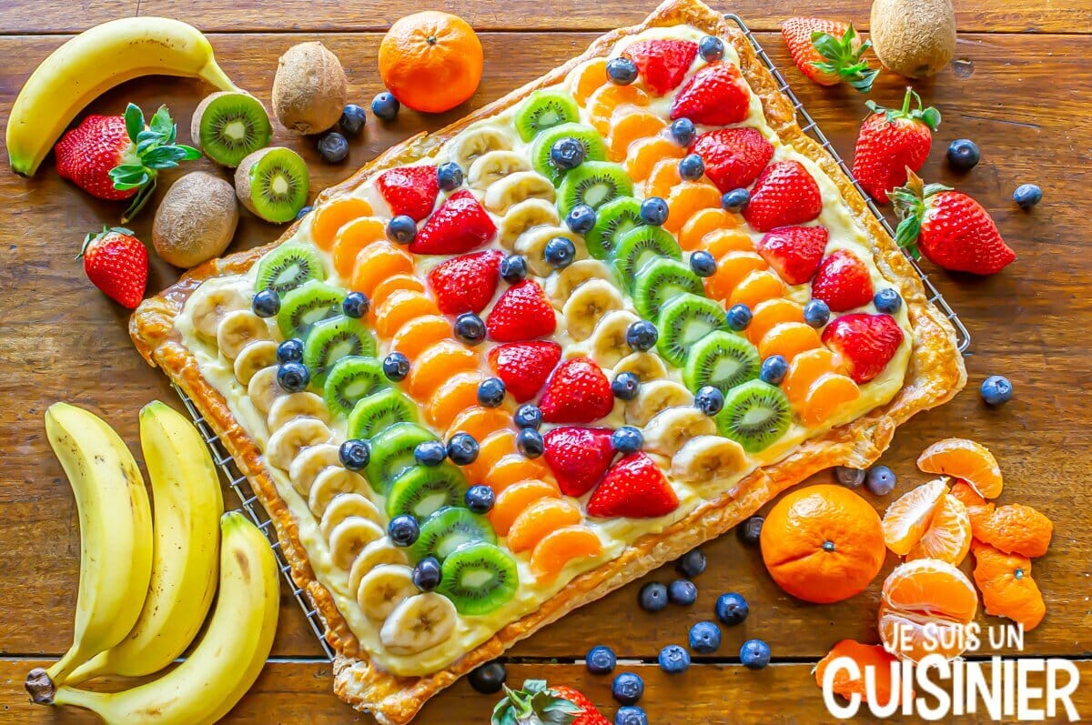 Tarte de fruit à la pâte feuilletée