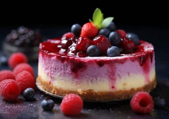 Cheesecake aux fruits rouges