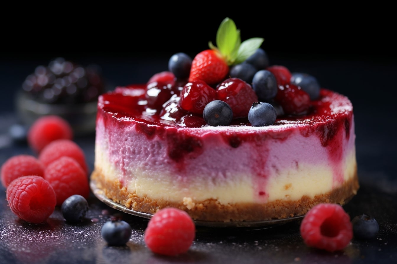 Cheesecake aux fruits rouges