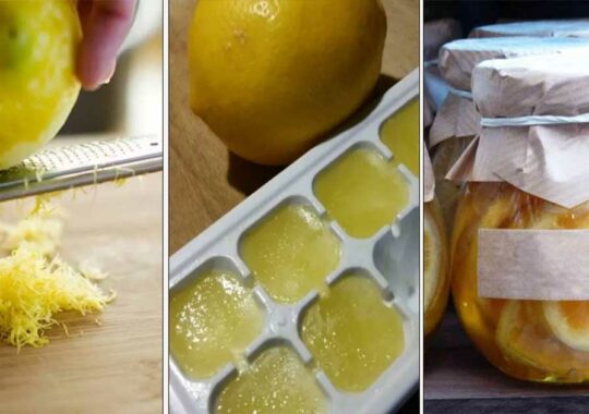 Comment conserver le jus et le zeste de citron