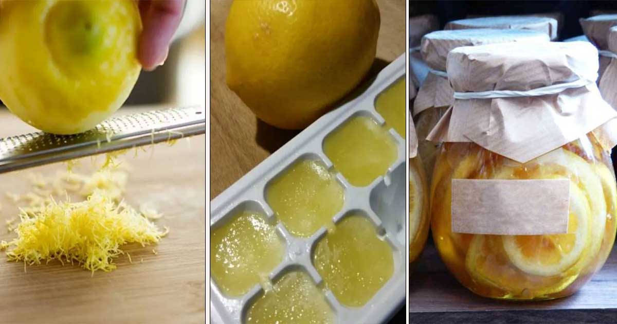 Comment conserver le jus et le zeste de citron