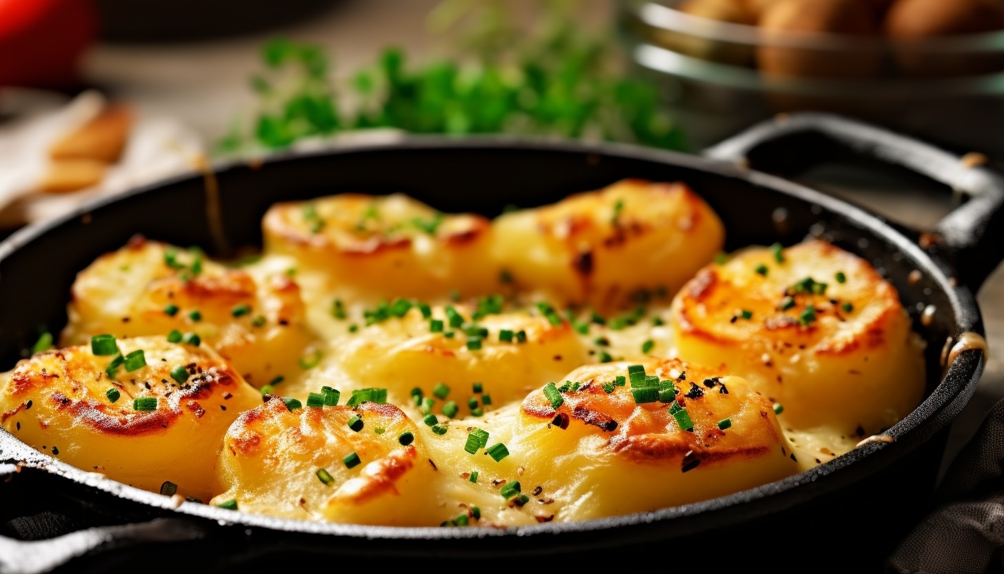 Boulettes de pommes de terre farcies gratinées