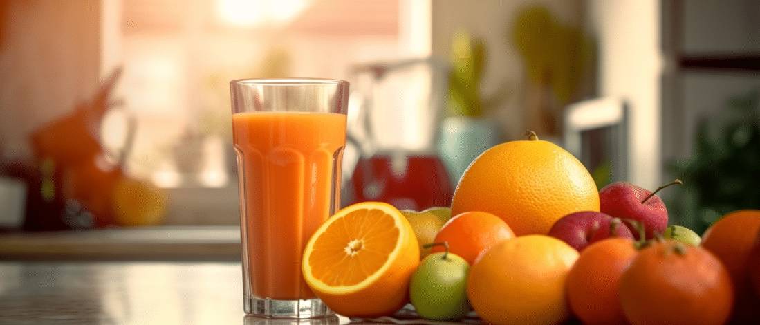 shakly_a_realistic_photography_of_a_fresh_fruit_juice_on_a_kit_a3b55791-f646-4aa3-90da-a0d2b97d7998