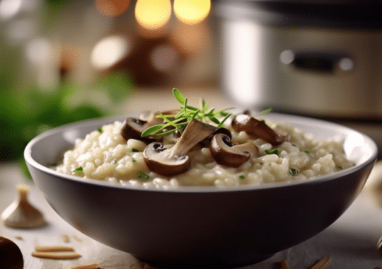 Risotto aux champignons et au parmesan