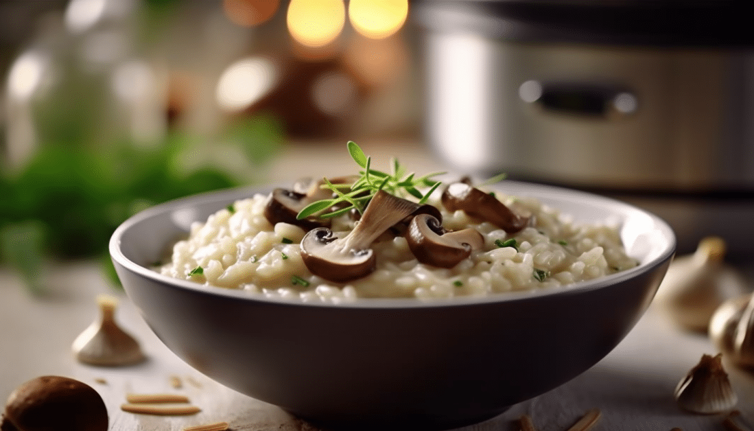 Risotto aux champignons et au parmesan