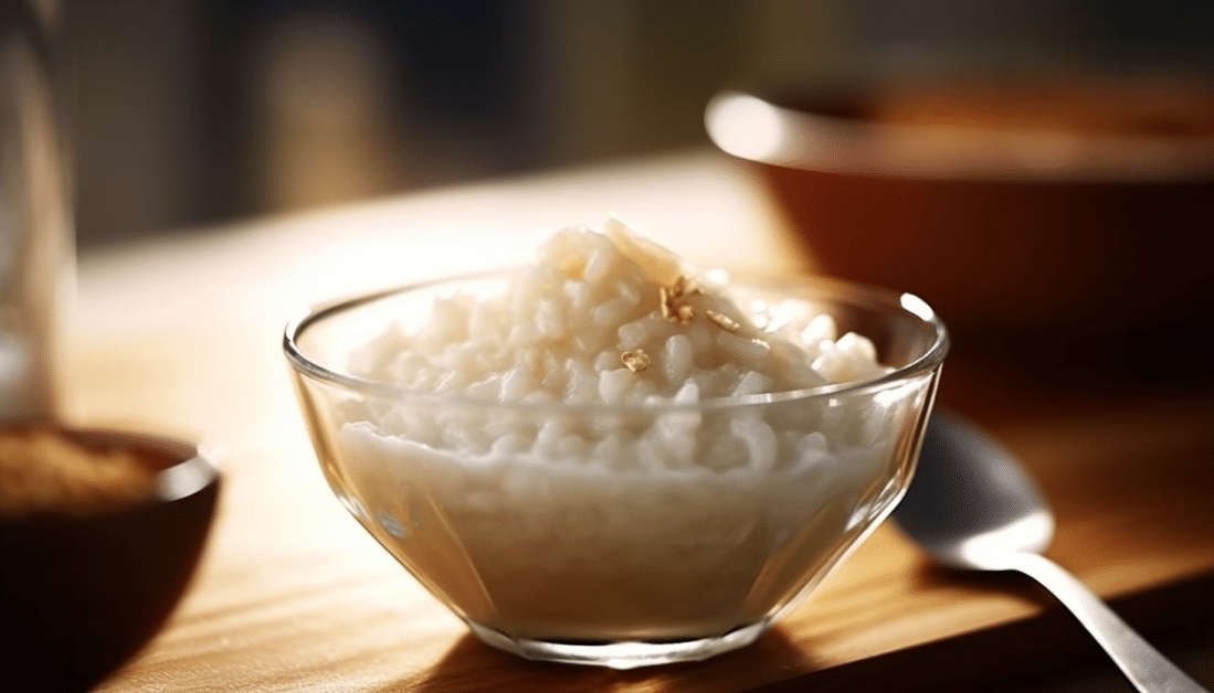 Pudding de riz chai à la mangue