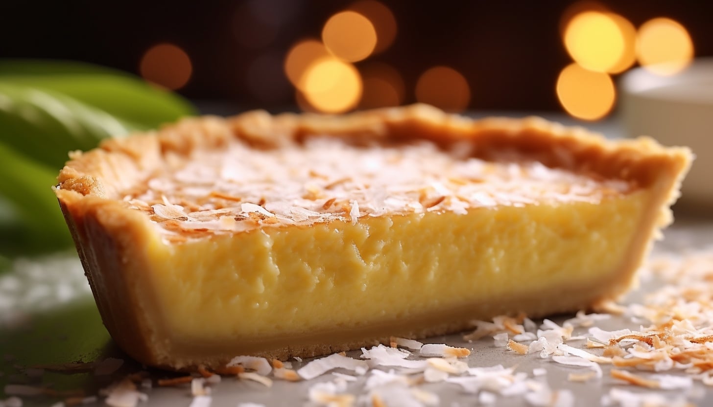 Tarte au flan à la noix de coco