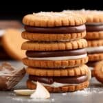 Biscuits au chocolat et à la crème de noix de coco