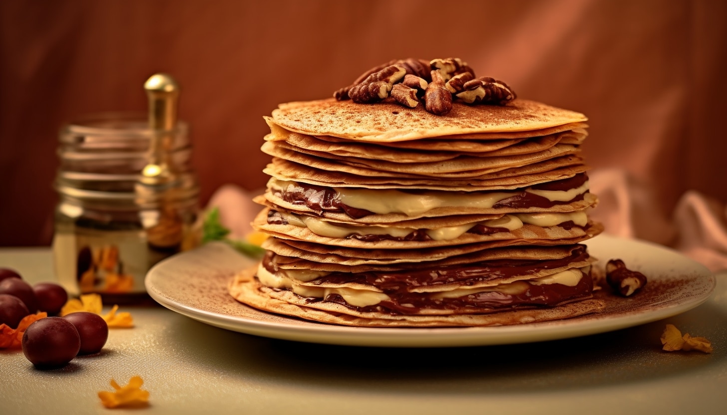 Gâteau de crêpes au nutella