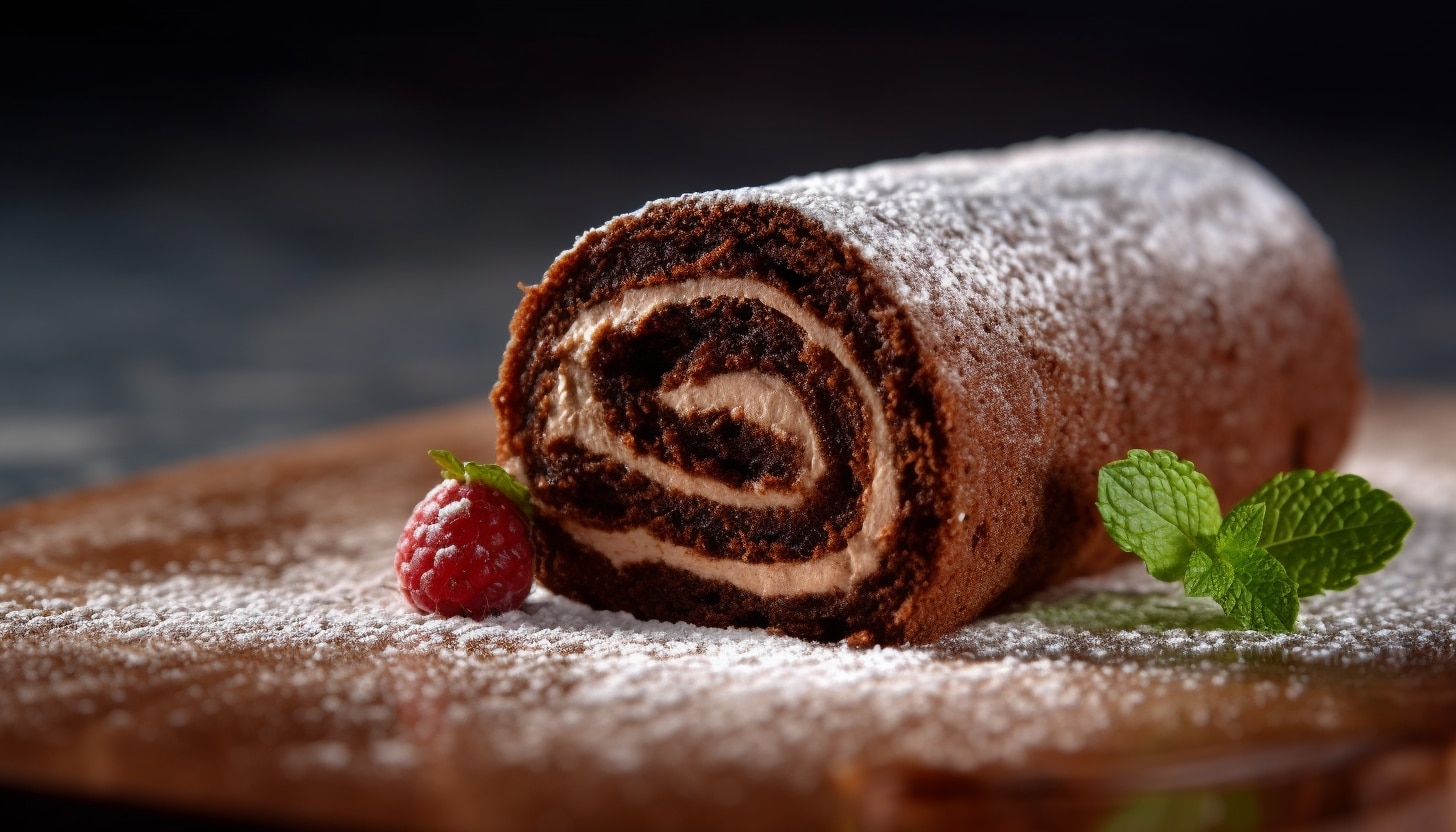 roulé de cake au chocolat