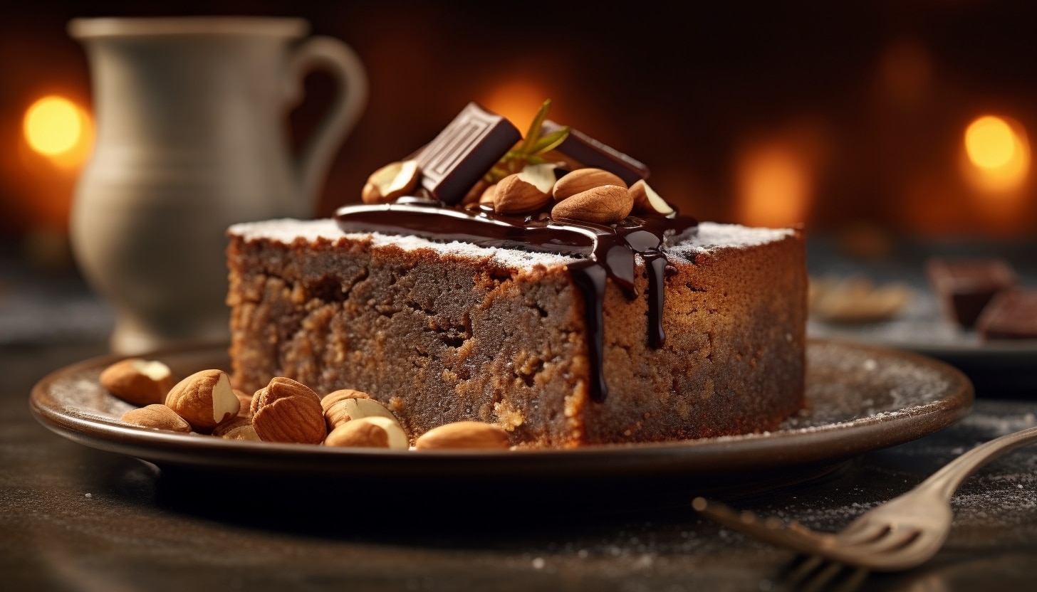 Gâteau au chocolat et aux amandes