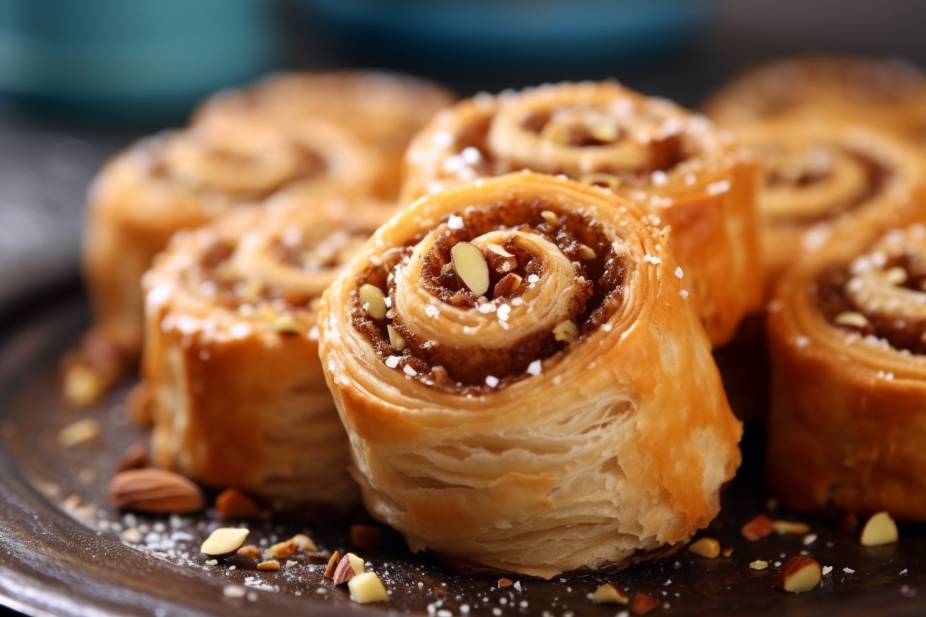 baklawa rolls aux amandes