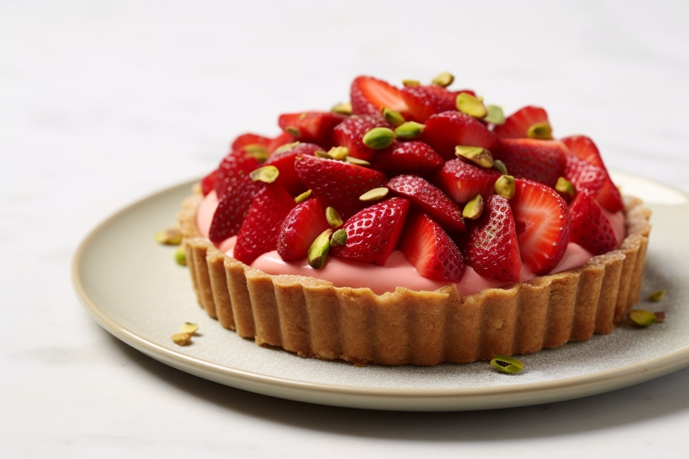 tarte fraise pistache