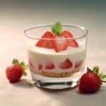 Verrine fraise et crème pâtissière