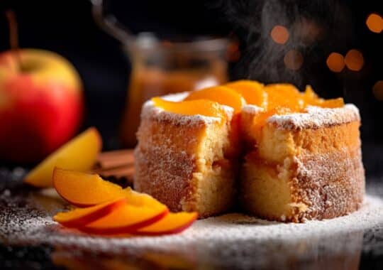 Gâteau aux pommes et oranges