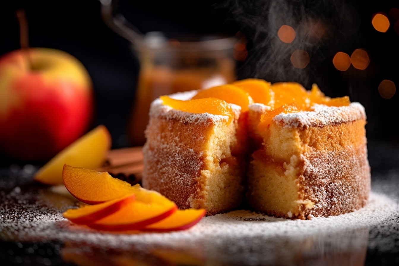 Gâteau aux pommes et oranges