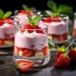 Verrines au fraises