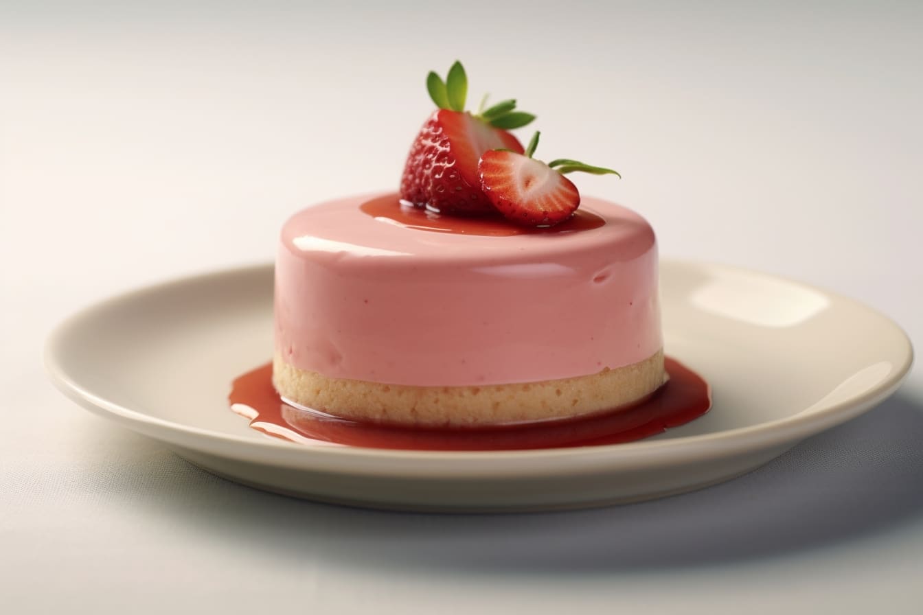 Bavarois à la fraise