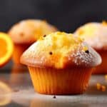 Muffins à l'Orange Zestes et Coulis