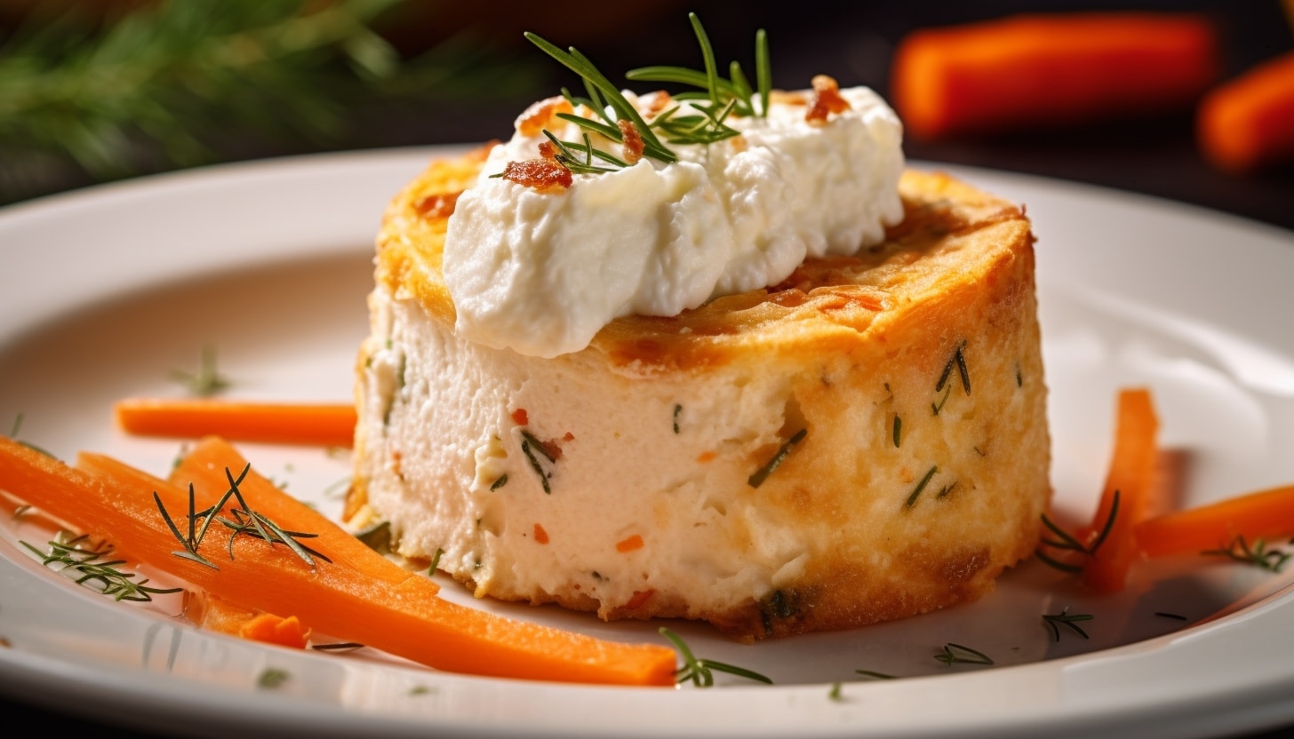 gâteau salé au fromage blanc poulet et carotte