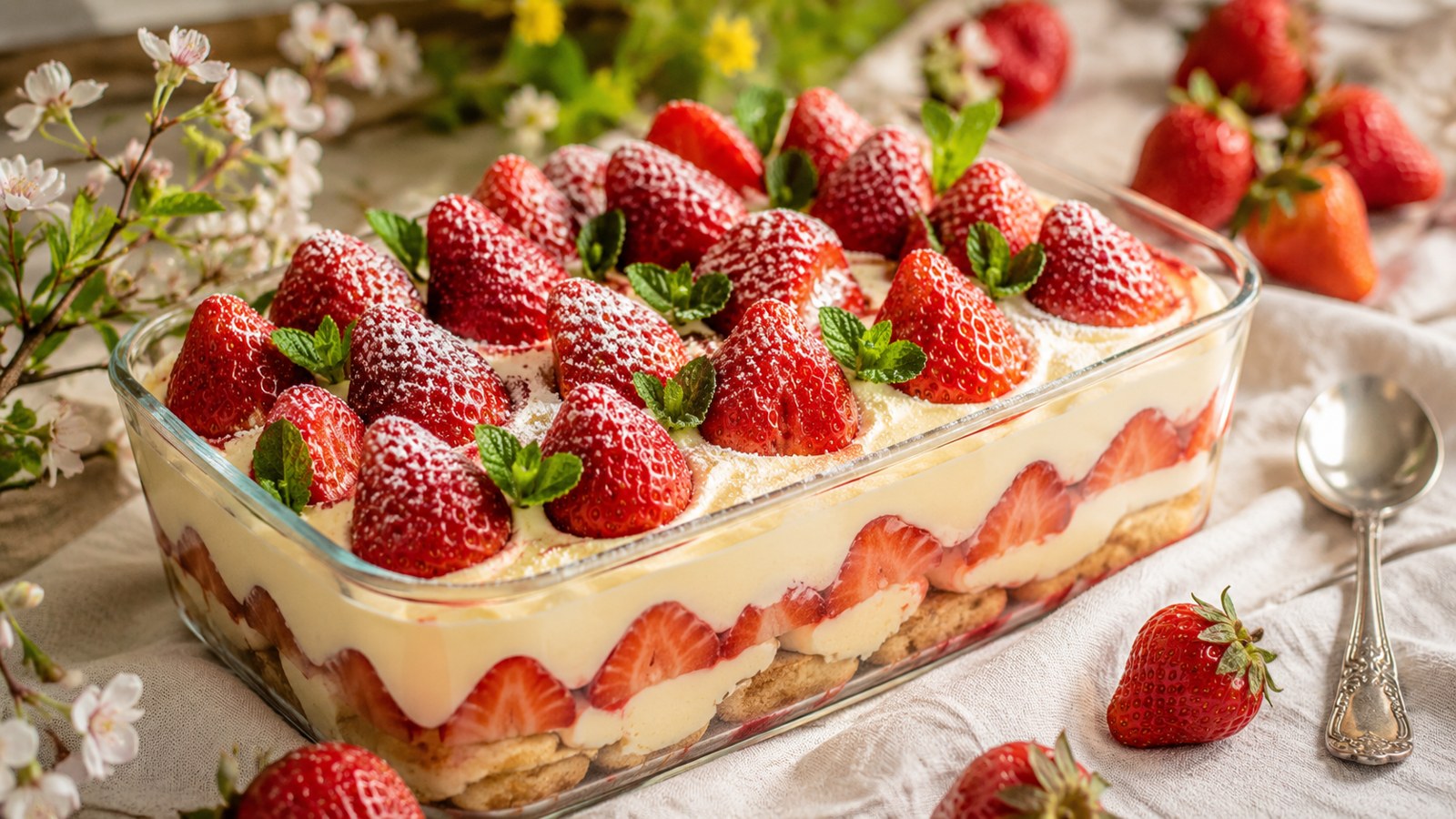 Tiramisu aux fraises : la recette fraîche et gourmande