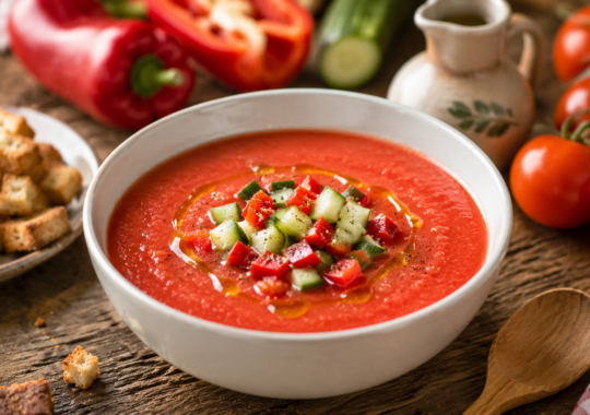 Gaspacho andalou maison : la vraie recette espagnole