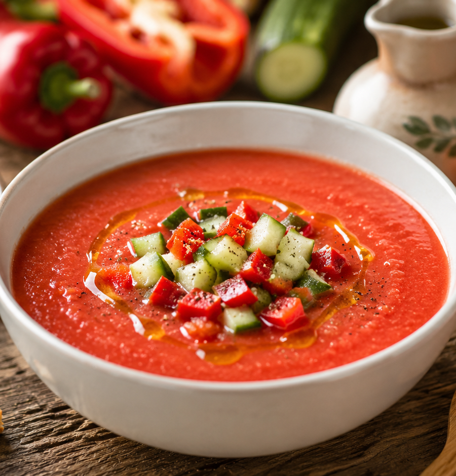 Gaspacho andalou maison : la vraie recette espagnole