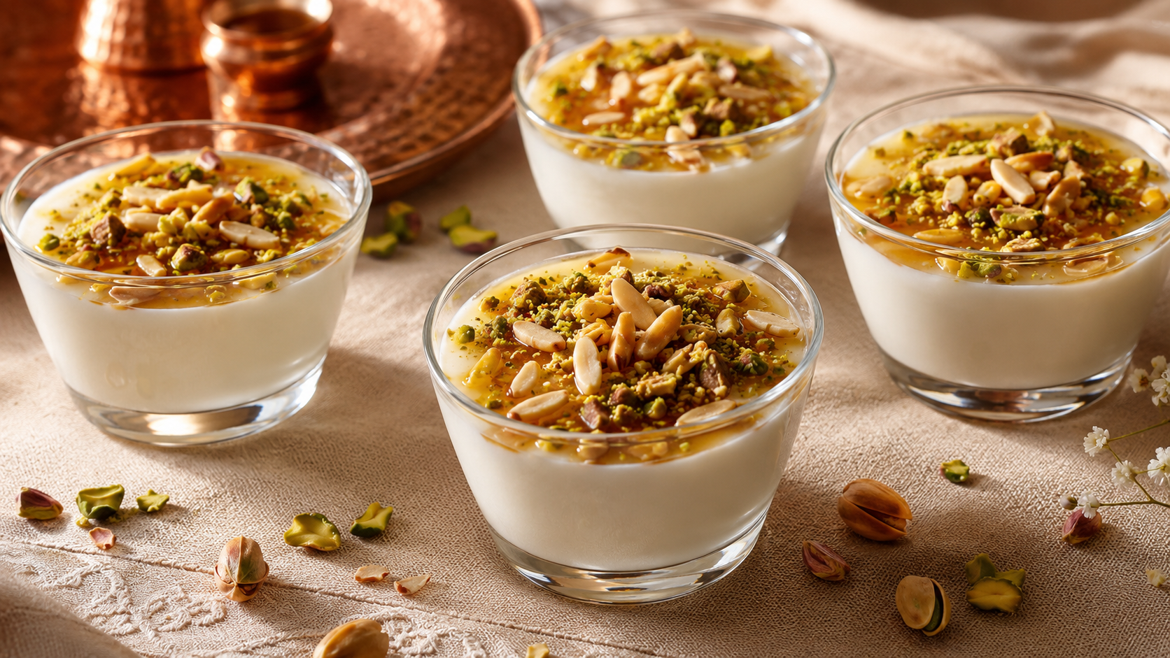 Mahalabia : la crème orientale à la fleur d&rsquo;oranger