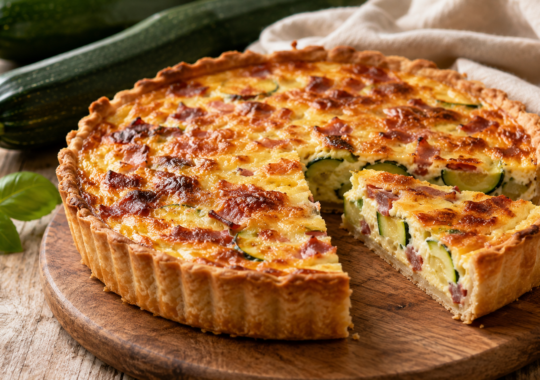 Quiche aux courgettes et lardons : la recette facile pour l&rsquo;été