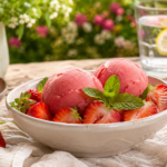 Sorbet à la fraise au Thermomix