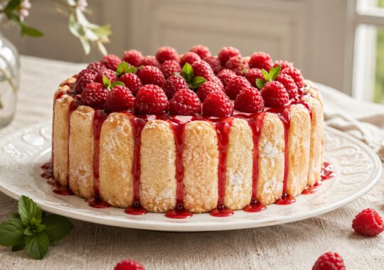 Charlotte aux framboises : la recette légère et fruitée de l&rsquo;été
