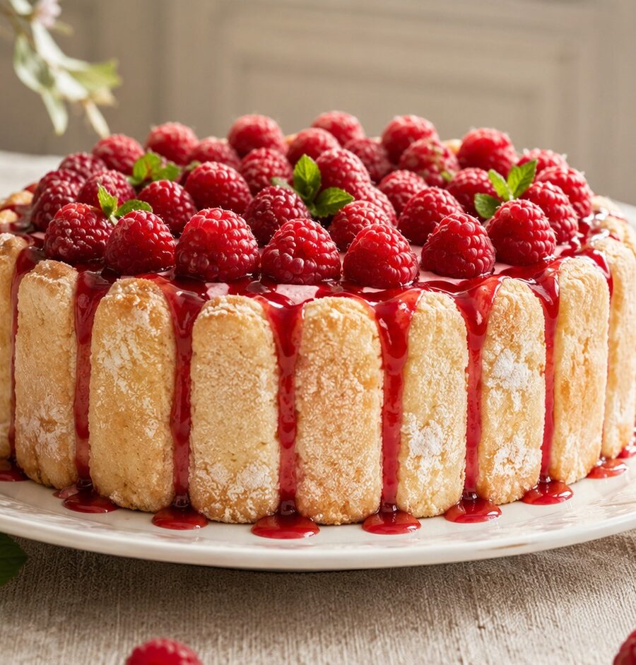Charlotte aux framboises : la recette légère et fruitée de l&rsquo;été