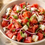 Salade de pastèque à la feta et à la menthe : la recette rafraîchissante de l&rsquo;été