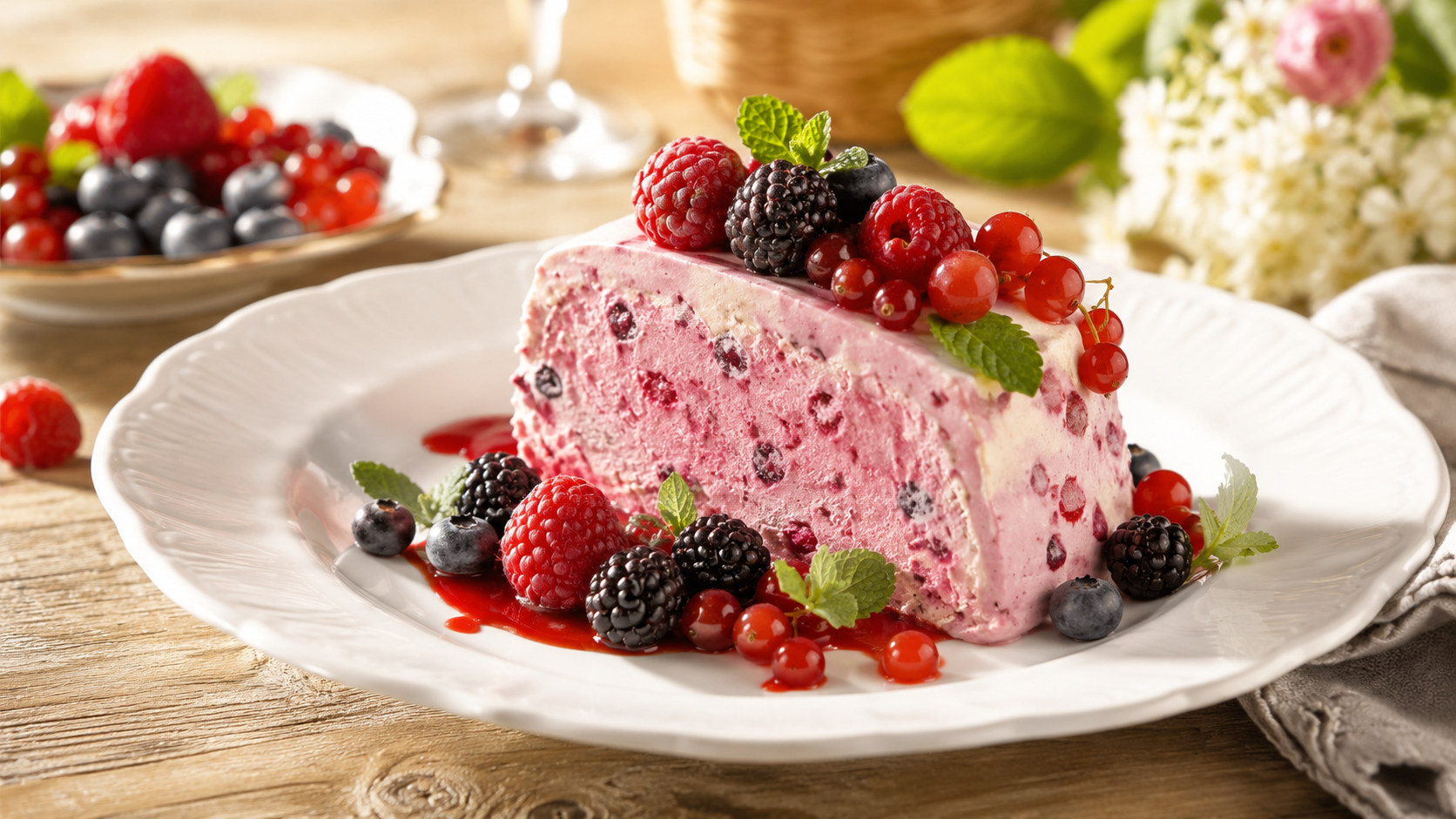 Semifreddo aux fruits rouges : la recette italienne sans sorbetière