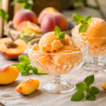 Sorbet à la pêche maison : la recette facile et rafraîchissante