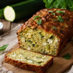 Cake aux courgettes, feta et menthe