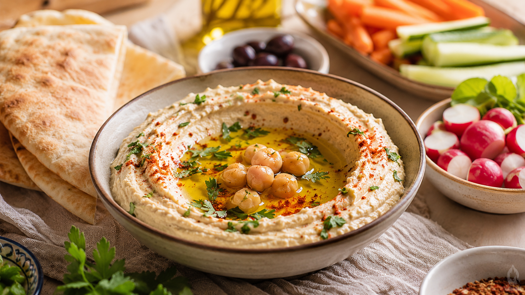 Houmous libanais authentique : la vraie recette au tahini