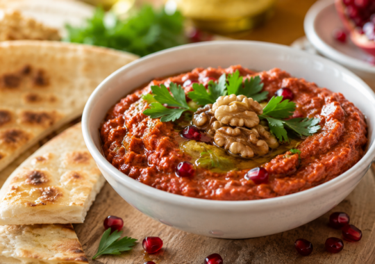 Muhammara syrienne : la tartinade aleppine aux poivrons rouges et noix