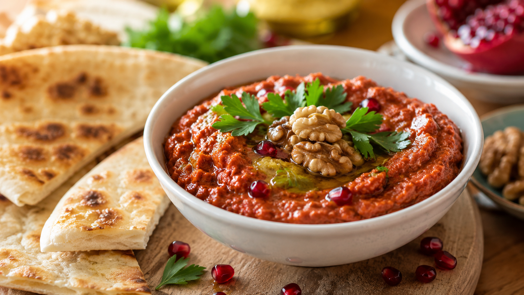 Muhammara syrienne : la tartinade aleppine aux poivrons rouges et noix