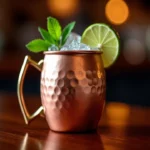 Mug moscow mule en cuivre martelé main : l&rsquo;art du cocktail authentique