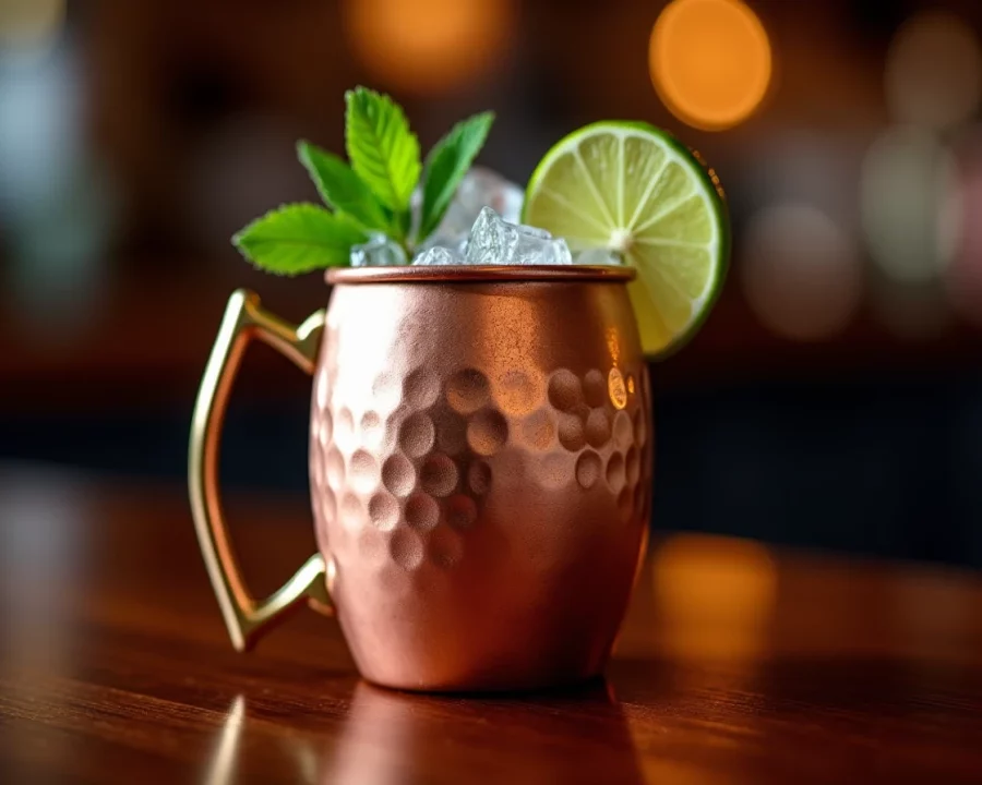 Mug moscow mule en cuivre martelé main : l&rsquo;art du cocktail authentique