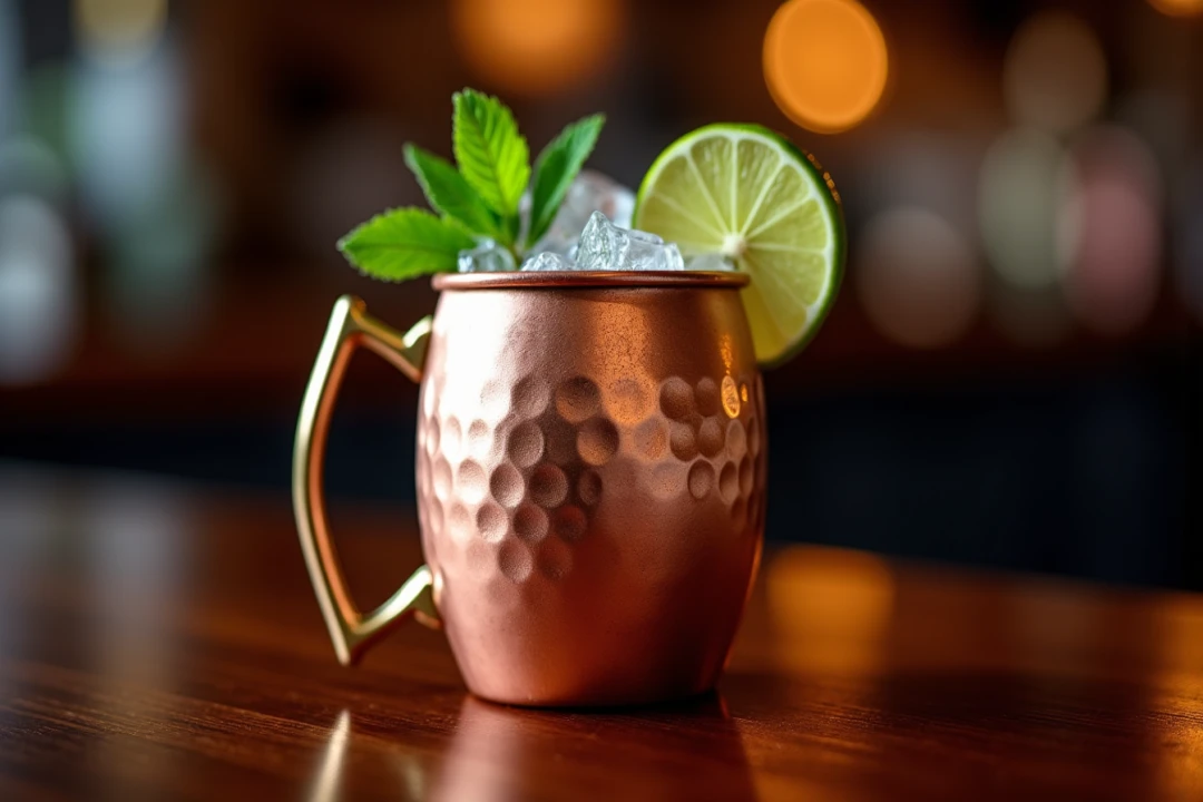 Mug moscow mule en cuivre martelé main : l&rsquo;art du cocktail authentique