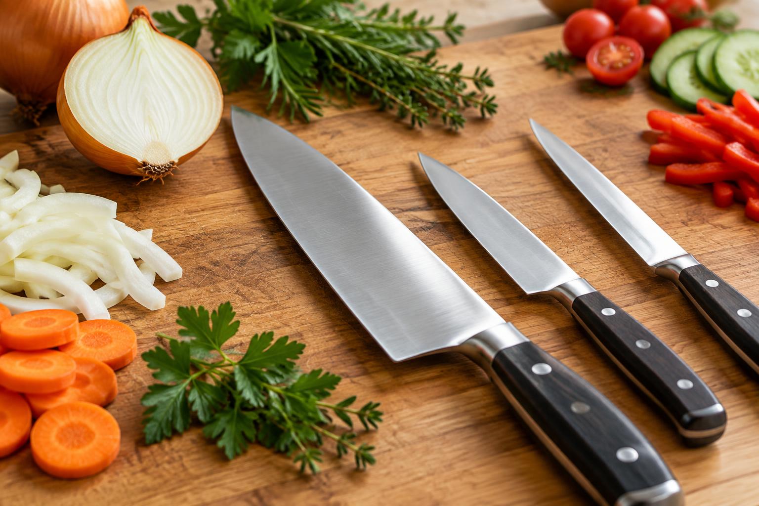 Bien choisir ses couteaux : les trois lames qui couvrent l’essentiel en cuisine