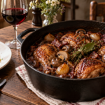 Coq au vin traditionnel