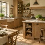 Aménager une cuisine rustique inspirée d’une maison de campagne sans effet vieillot