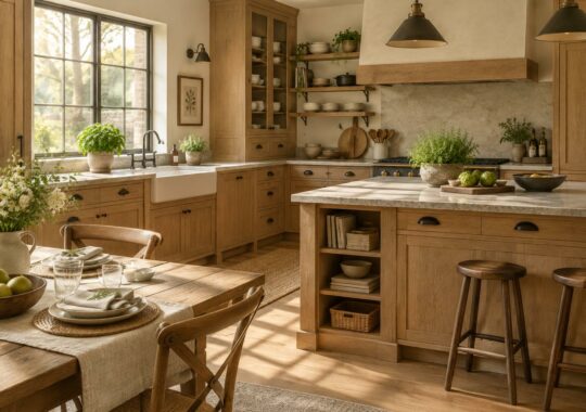 Aménager une cuisine rustique inspirée d’une maison de campagne sans effet vieillot