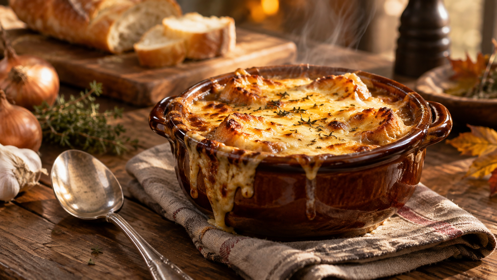 Soupe à l&rsquo;oignon gratinée : la vraie recette traditionnelle française