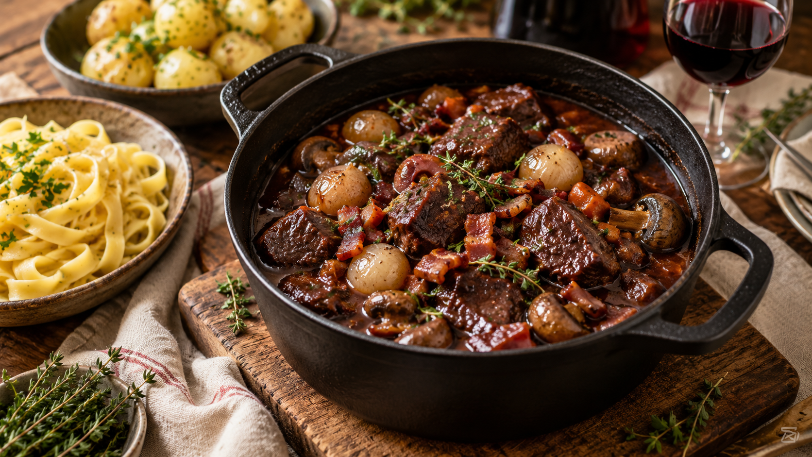 Bœuf bourguignon : la vraie recette traditionnelle mijotée
