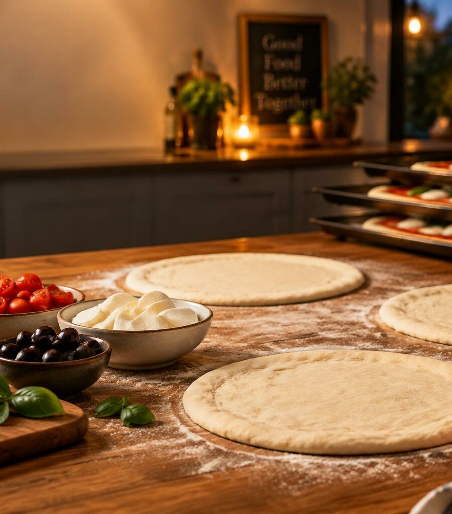 Soirée pizza : calculez les quantités et échelonnez les fournées pour servir chaud