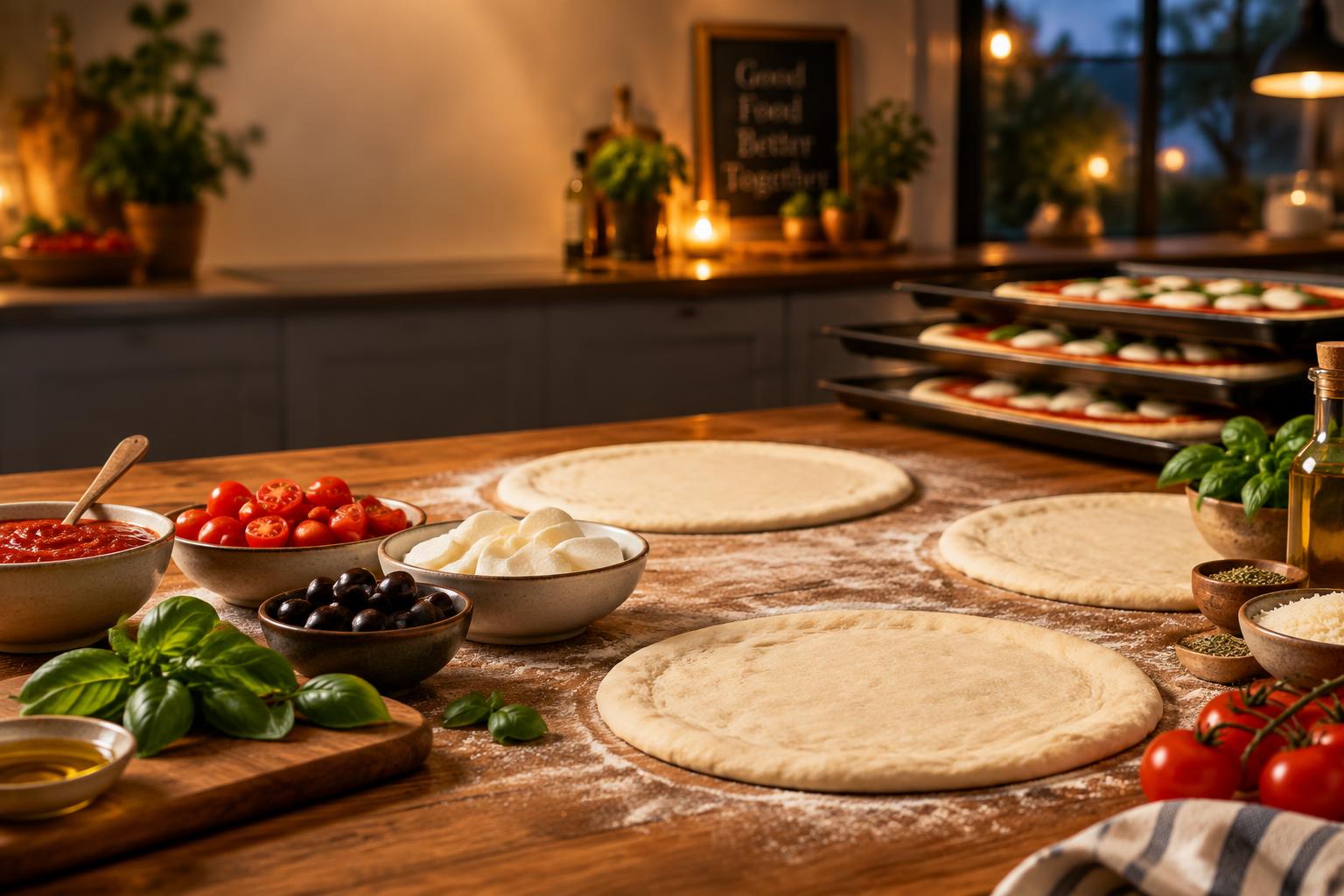 Soirée pizza : calculez les quantités et échelonnez les fournées pour servir chaud
